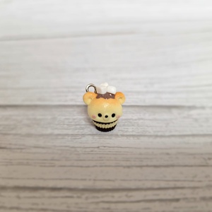 Pillecukros maci cupcake medál - ékszer - nyaklánc - medál - Meska.hu