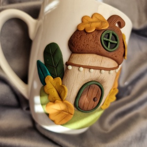 Makkházikós őszi hangulatú bögre - sötétben világítós! - otthon & életmód - konyhafelszerelés, tálalás - tálalás - bögre & csésze - Meska.hu