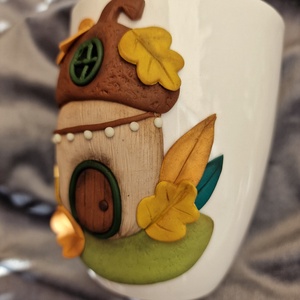 Makkházikós őszi hangulatú bögre - sötétben világítós! - otthon & életmód - konyhafelszerelés, tálalás - tálalás - bögre & csésze - Meska.hu