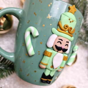 Derűs Diótörő karácsonyi bögre - Erdei Cukorálom - otthon & életmód - konyhafelszerelés, tálalás - tálalás - bögre & csésze - Meska.hu