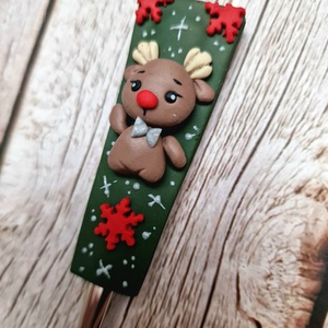 Karácsonyi teáskanál - Szarvasos - otthon & életmód - konyhafelszerelés, tálalás - tálalás - kanál & villa - Meska.hu