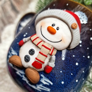 Karácsonyi bögre - Hóemberes - otthon & életmód - konyhafelszerelés, tálalás - tálalás - bögre & csésze - Meska.hu