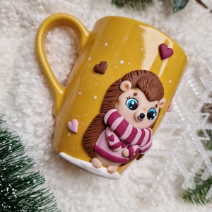 Karácsonyi bögre - Sünis - otthon & életmód - konyhafelszerelés, tálalás - tálalás - bögre & csésze - Meska.hu