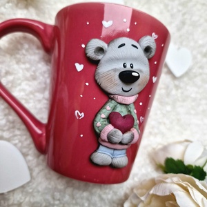 Szívpajtik Kollekció - Macis bögre - otthon & életmód - konyhafelszerelés, tálalás - tálalás - bögre & csésze - Meska.hu