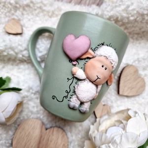 Szívpajtik Kollekció - Bárányos bögre - otthon & életmód - konyhafelszerelés, tálalás - tálalás - bögre & csésze - Meska.hu