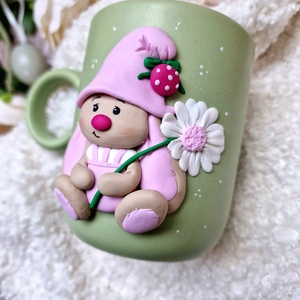 Nyuszis bögre - ünnepi díszek, dekorációk - húsvéti díszek és dekorációk - húsvéti bögre - Meska.hu