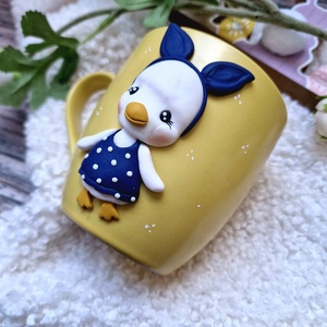 Nyuszicsibés bögre - ünnepi díszek, dekorációk - húsvéti díszek és dekorációk - húsvéti bögre - Meska.hu