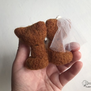 Tűnemezelt esküvői róka pár - esküvő - emlék & ajándék - nászajándék - nászajándék gyűjtők - Meska.hu