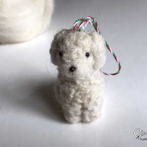 Magyar kutyafajták magyar gyapjúból - nemez kuvasz cikta gyapjúból - játék & sport - plüssállat & játékfigura - kutya - Meska.hu