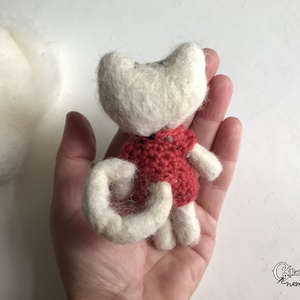 Nemezelt aranyos macska baba - játék & sport - baba & babaház - baba - Meska.hu