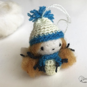 Nemezelt-horgolt angyalka - Meska.hu