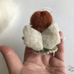 Nemez angyalka - karácsony - karácsonyi lakásdekoráció - karácsonyfadíszek - Meska.hu