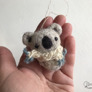 Tűnemezelt koala karácsonyfadísz - Meska.hu