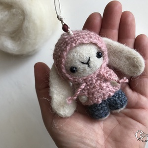 Egyedi rendelés - 2 db nemez nyuszi - játék & sport - plüssállat & játékfigura - nyuszi - Meska.hu