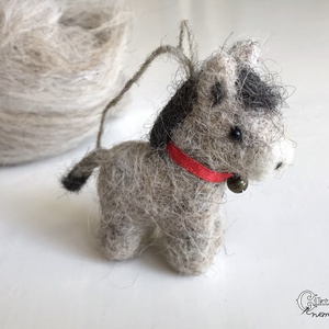 Tűnemezelt mini szamár - aranyos karácsonyfadísz - játék & sport - plüssállat & játékfigura - más figura - Meska.hu