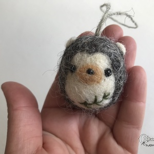 Tűnemezelt aranyos süni karácsonyfadísz - játék & sport - plüssállat & játékfigura - süni - Meska.hu