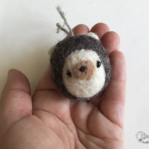 Tűnemezelt aranyos süni karácsonyfadísz - játék & sport - plüssállat & játékfigura - süni - Meska.hu