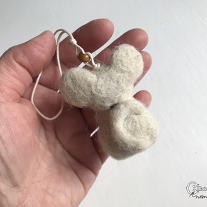 Tűnemezelt fehér kisegér - játék & sport - plüssállat & játékfigura - egér - Meska.hu