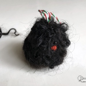 Magyar kutyafajták magyar gyapjúból - nemez puli fekete racka gyapjúból - Meska.hu