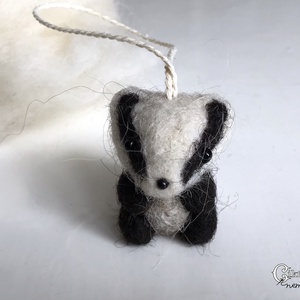 Tűnemez pici borz figura, , Nemezelés, MESKA