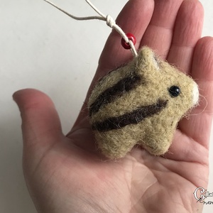 Tűnemezelt aranyos vadmalac - játék & sport - plüssállat & játékfigura - malac - Meska.hu