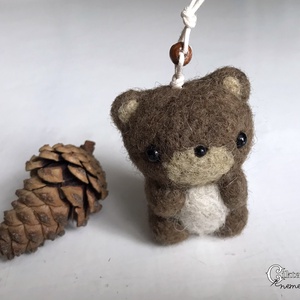 Tűnemezelt aranyos barna maci, Játék & Sport, Plüssállat & Játékfigura, Maci, Nemezelés, MESKA