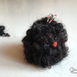 Magyar kutyafajták magyar gyapjúból - nemez puli fekete racka gyapjúból - Meska.hu