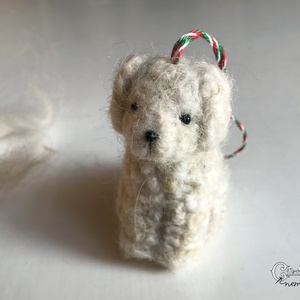 Magyar kutyafajták magyar gyapjúból - nemez kuvasz cikta gyapjúból, Játék & Sport, Plüssállat & Játékfigura, Kutya, Nemezelés, MESKA