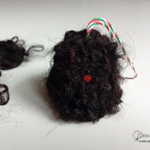 Magyar kutyafajták magyar gyapjúból - nemez puli fekete racka gyapjúból - Meska.hu