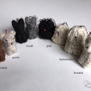 Magyar kutyafajták magyar gyapjúból - nemez puli szürke racka gyapjúból - játék & sport - plüssállat & játékfigura - kutya - Meska.hu