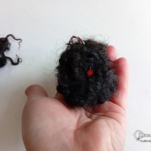 Magyar kutyafajták magyar gyapjúból - nemez puli fekete racka gyapjúból - játék & sport - plüssállat & játékfigura - kutya - Meska.hu