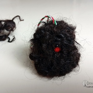 Magyar kutyafajták magyar gyapjúból - nemez puli fekete racka gyapjúból - Meska.hu