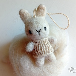 Tűnemezelt aranyos nyuszi baba - játék & sport - plüssállat & játékfigura - nyuszi - Meska.hu