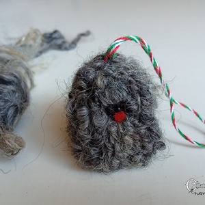 Magyar kutyafajták magyar gyapjúból - nemez puli szürke racka gyapjúból - Meska.hu