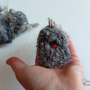 Magyar kutyafajták magyar gyapjúból - nemez puli szürke racka gyapjúból - játék & sport - plüssállat & játékfigura - kutya - Meska.hu