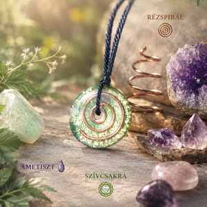 Spiral Medal Réz - Monad Medál , Ékszer, Nyaklánc, Medál, Ékszerkészítés, MESKA