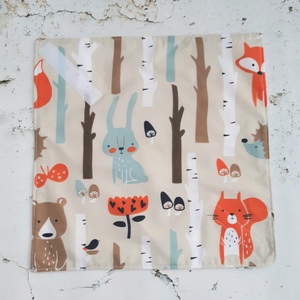 Forest friends - textil-PUL uzsonnás szalvéta  - otthon & életmód - konyhafelszerelés, tálalás - Meska.hu