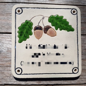 UTCATÁBLA és névtábla kerámia - otthon & életmód - ház & kert - házszám - Meska.hu