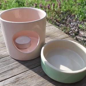 Kerámia illóolaj párologtató - otthon & életmód - gyertya, illat, aroma - párologtató - Meska.hu