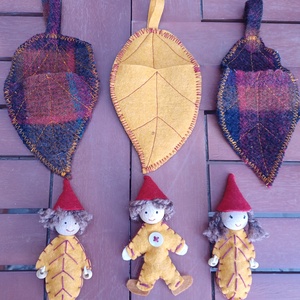 Falevél-manók - otthon & életmód - dekoráció - manók - Meska.hu