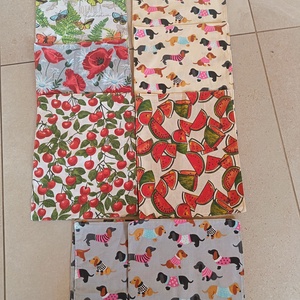 Textil szalvéta - táska & tok - uzsonna- & ebéd tartó - szendvics csomagoló - Meska.hu