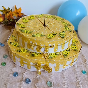 Erdő csodái papírtorta szelet, Ovis torta - otthon & életmód - papír, írószer - ajándékozás kellékei - papírtorta - Meska.hu