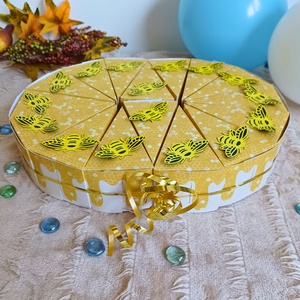 Száguldó papírtorta szelet, Ovistorta - otthon & életmód - papír, írószer - ajándékozás kellékei - papírtorta - Meska.hu
