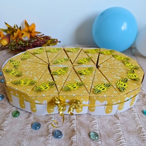 Dinnyemámor papírtorta szelet, Ovis torta - otthon & életmód - papír, írószer - ajándékozás kellékei - papírtorta - Meska.hu