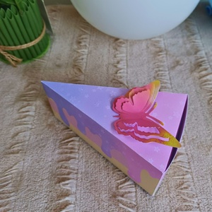 Lepkevarázs papírtorta szelet, Ovistorta, Otthon & Életmód, Papír, írószer, Ajándékozás kellékei, Papírtorta, Papírművészet, MESKA