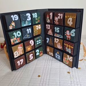 Adventi kalendárium könyv - karácsony - adventi díszek - adventi naptár - Meska.hu