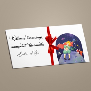 Karácsonyi pénzátadó/ajándékkártya átadó boríték, Karácsony, Karácsonyi ajándékozás, Karácsonyi képeslap, üdvözlőlap, ajándékkísérő, Papírművészet, MESKA