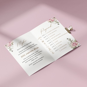 Romantic rose esküvői meghívó (E17) - esküvő - meghívó & kártya - meghívó - Meska.hu