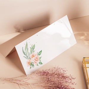 Ültető kártya (Peach Blossom  E3) - esküvő - meghívó & kártya - meghívó - Meska.hu