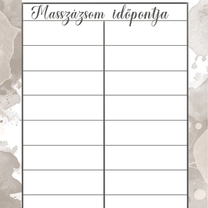 Időpontkártya - otthon & életmód - papír, írószer - névjegykártya - Meska.hu